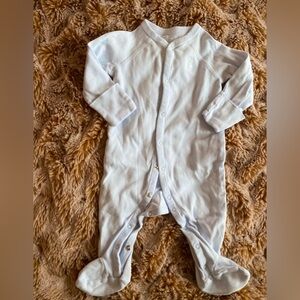 Ralph Lauren baby blue long sleeve snap onesie in 9 months